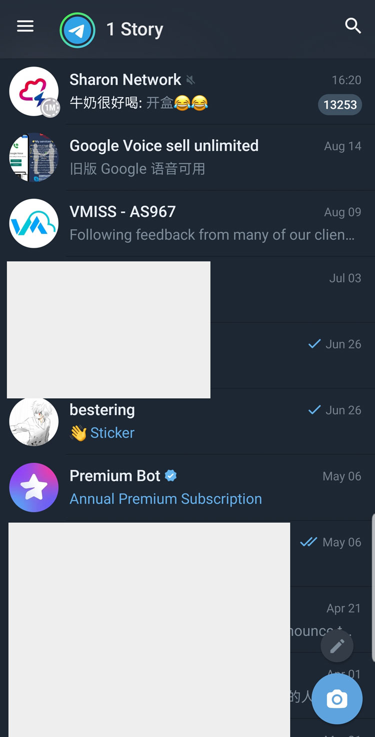 Telegram 已经正常使用