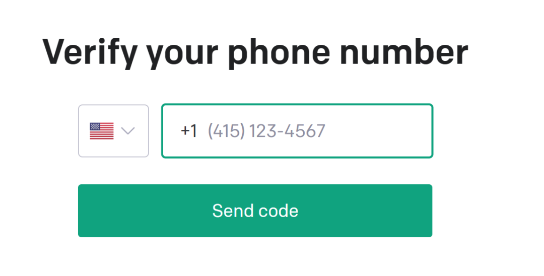 chatGPT 验证手机号码