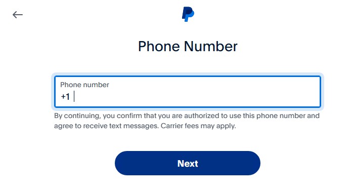 PayPal 注册验证美国电话号码
